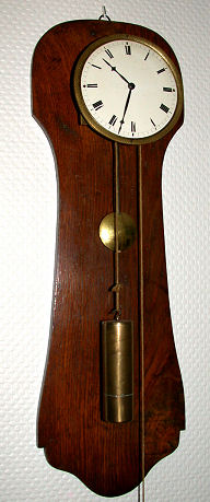 Wiener Brettl-Uhr mit seltenem 8Tagewerk, sterreich ca. 1840.
